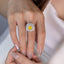SOLID GOLD LAB-GROWN VVS FANCY VIVID YELLOW DIAMOND & DIAMOND RING (#:SY018Y-R)