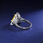 SOLID GOLD LAB-GROWN VVS FANCY VIVID YELLOW DIAMOND & DIAMOND RING (#:SY036Y-R)