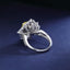 SOLID GOLD LAB-GROWN VVS FANCY VIVID YELLOW DIAMOND & DIAMOND RING (#:SY014Y-R)