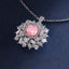 SOLID GOLD LAB-GROWN VVS FANCY VIVID PINK DIAMD & DIAMOND PENDANT (#:SY011P-P)