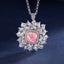 SOLID GOLD LAB-GROWN VVS FANCY VIVID PINK DIAMD & DIAMOND PENDANT (#:SY011P-P)