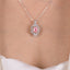 SOLID GOLD LAB-GROWN VVS FANCY VIVID PINK DIAMD & DIAMOND PENDANT (#:SY007P-P)