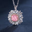 SOLID GOLD LAB-GROWN VVS FANCY VIVID PINK DIAMD & DIAMOND PENDANT (#:SY009P-P)