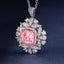 SOLID GOLD LAB-GROWN VVS FANCY VIVID PINK DIAMD & DIAMOND PENDANT (#:SY008P-P)