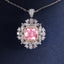 SOLID GOLD LAB-GROWN VVS FANCY VIVID PINK DIAMD & DIAMOND PENDANT (#:SY008P-P)