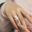 GENUINE YELLOW DIAMOND & DIAMOND RING(#:P1081  )