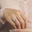 GENUINE YELLOW DIAMOND & DIAMOND RING(#:P1087   )
