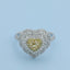 GENUINE YELLOW DIAMOND & DIAMOND RING (#:JZ125-Y)