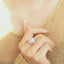 GENUINE ORANGE DIAMOND & DIAMOND RING(#:MQJZ16)