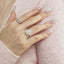 GENUINE YELLOW DIAMOND & DIAMOND RING(#:P1048   )
