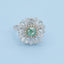 GENUINE GREEN DIAMOND & DIAMOND RING/PENDANT(#:JZ048-G)