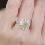 LAB-GROWN YELLOW DIAMOND & DIAMOND RING(#:LGJZ051-Y)