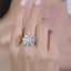 LAB-GROWN BLUE DIAMOND & DIAMOND RING/PENDANT(#:LGJZ005-B)