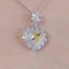 LAB-GROWN YELLOW DIAMOND & DIAMOND NECKLACE(#:LGXL022-Y)