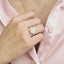 GENUINE YELLOW DIAMOND & DIAMOND RING(#: P1042 )