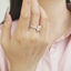 GENUINE YELLOW DIAMOND & DIAMOND RING(#:P1096)