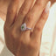 GENUINE GREEN DIAMOND & DIAMOND RING(#:JZ005-G)