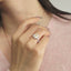 GENUINE YELLOW DIAMOND & DIAMOND RING(#:P1031)