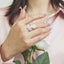 GENUINE YELLOW DIAMOND & DIAMOND RING(#:P1089 )