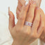 GENUINE 0.84 CTW PINK DIAMOND & DIAMOND RING (#:MQJZ06)