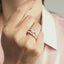 GENUINE YELLOW DIAMOND & DIAMOND RING(#:P1076)