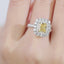 LAB-GROWN YELLOW DIAMOND & DIAMOND RING(#:LGJZ046-Y)