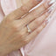 GENUINE YELLOW DIAMOND & DIAMOND RING(#: P1044  )