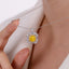 SOLID GOLD LAB-GROWN VVS FANCY VIVID YELLOW DIAMOND & DIAMOND PENDANT (#:SY019Y-P)