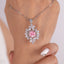 SOLID GOLD LAB-GROWN VVS FANCY VIVID PINK DIAMOND & DIAMOND PENDANT (#:SY013P-P)